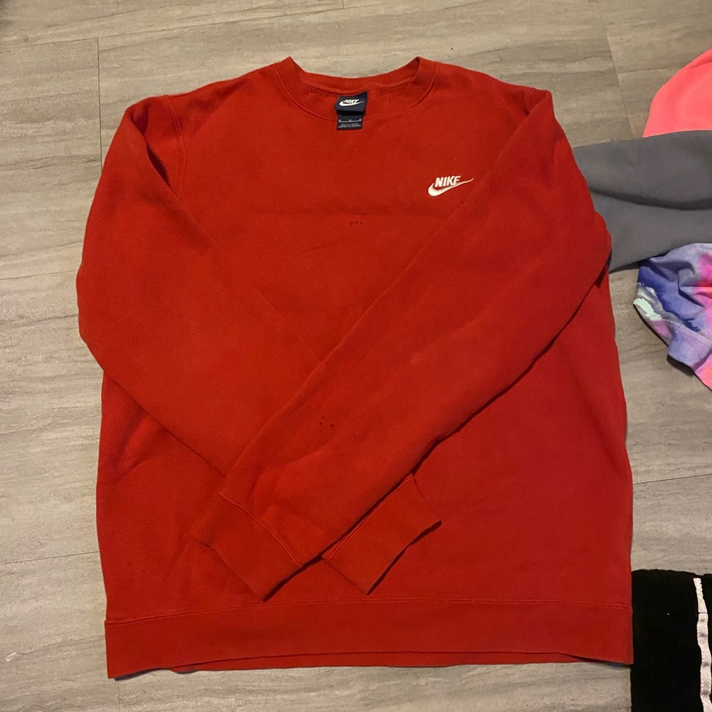 Nike Red Crewneck. Size Medium. Bought for $50.